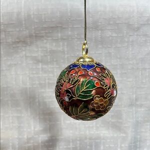 Elegant Cloisonné   Multicolour Holiday Ornament